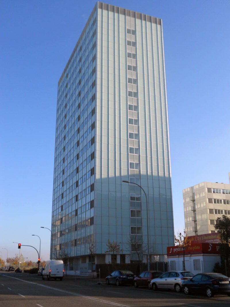 Fachada Baupanel de 55 metros de altura, Madrid 2011