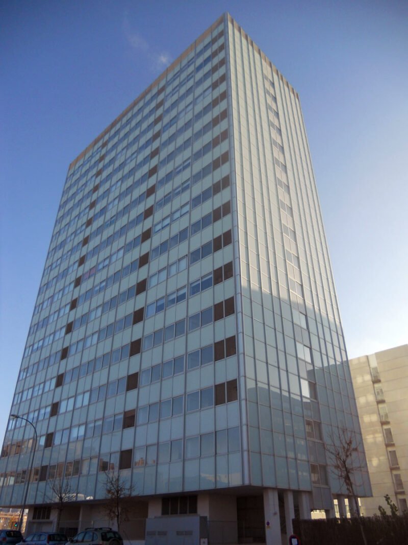 Fachada Baupanel de 55 metros de altura, Madrid 2011