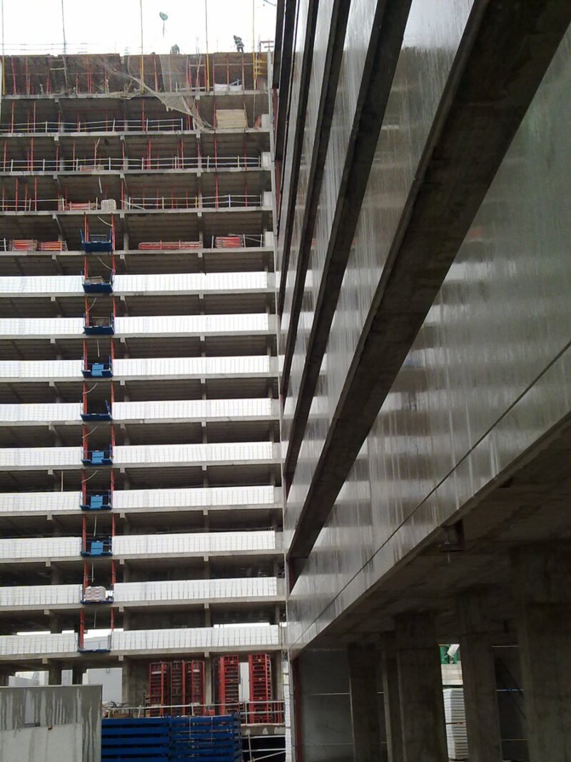 Fachada Baupanel de 55 metros de altura, Madrid 2011