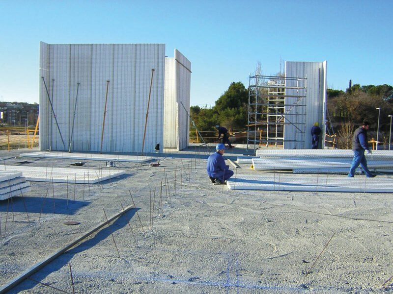 Edificio de 8 alturas en Madrid, con sistema de construcción Baupanel® System