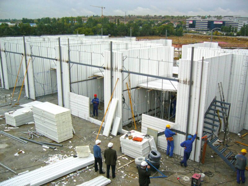 Edificio de 8 alturas en Madrid, con sistema de construcción Baupanel® System