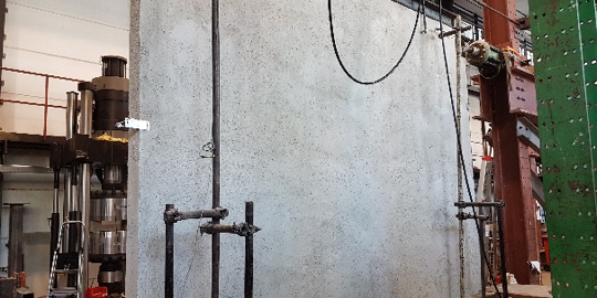 ensayos de carga en muros baupanel