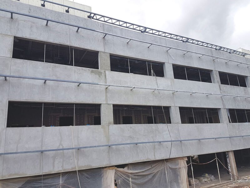 Nanotec Canarias, cerramiento industrial de edificio con Baupanel® System.