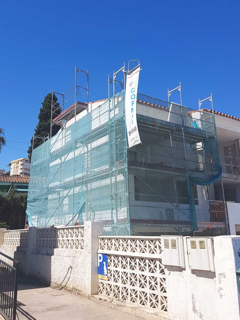 10 Paneles para el revestimiento sate de estructura en vivienda unifamiliar en Rincón de la Victoria, Málaga. BauSATEi