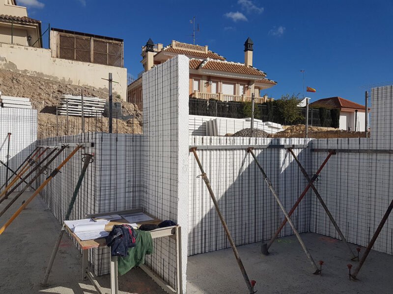 Vivienda construida con sistema de construcción Baupanel, en Calarreona, Murcia