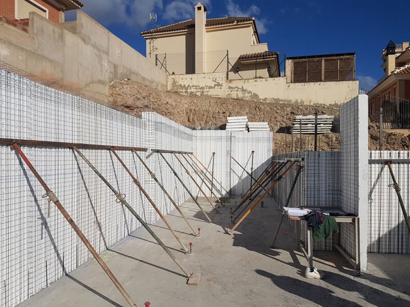 Vivienda construida con sistema de construcción Baupanel, en Calarreona, Murcia
