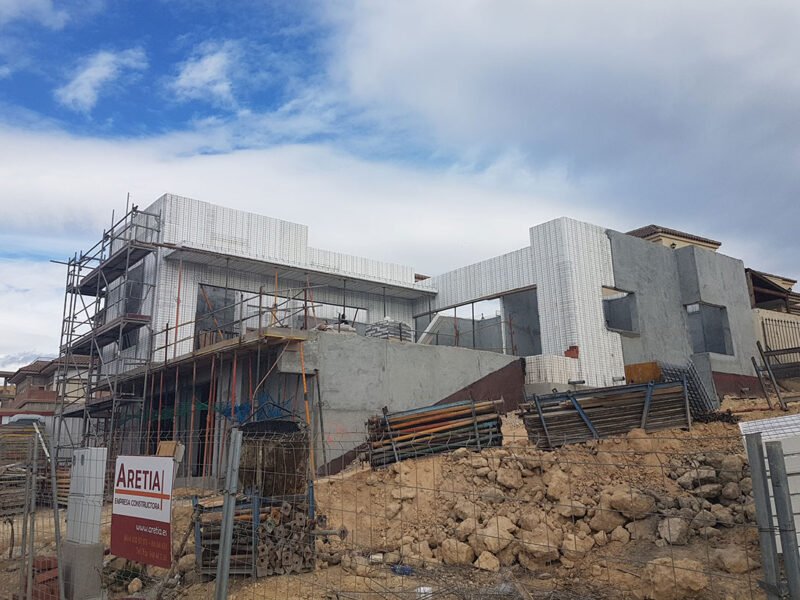 Vivienda construida con sistema de construcción Baupanel, en Calarreona, Murcia