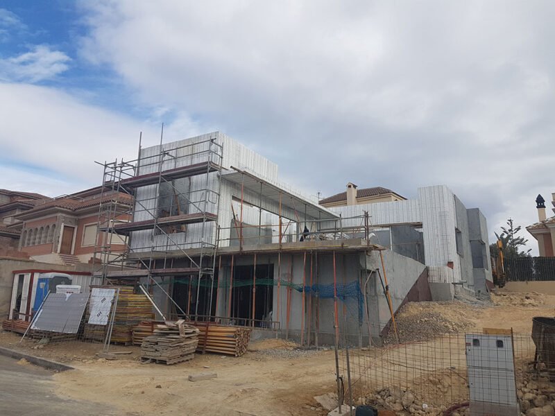 Vivienda construida con sistema de construcción Baupanel, en Calarreona, Murcia