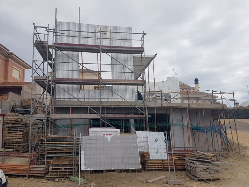 Vivienda construida con sistema de construcción Baupanel, en Calarreona, Murcia