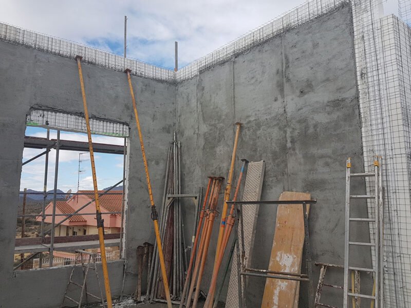 Vivienda construida con sistema de construcción Baupanel, en Calarreona, Murcia