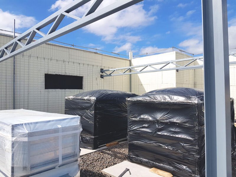 Nanotec Canarias, cerramiento industrial de edificio con Baupanel® System.