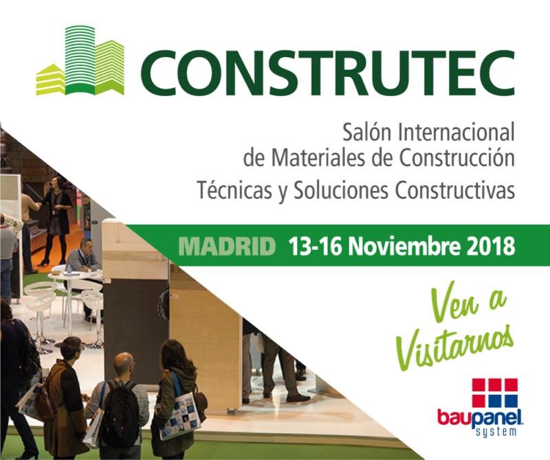 Feria Construtec 2018, IFEMA. Baupanel System en la mayor feria de construcción.