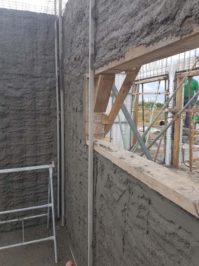 3 Adosados en Rota, Cádiz, sistema constructivo Baupanel System