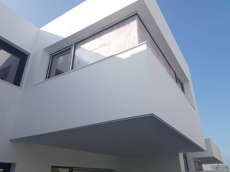 3 Adosados en Rota, Cádiz, sistema constructivo Baupanel System