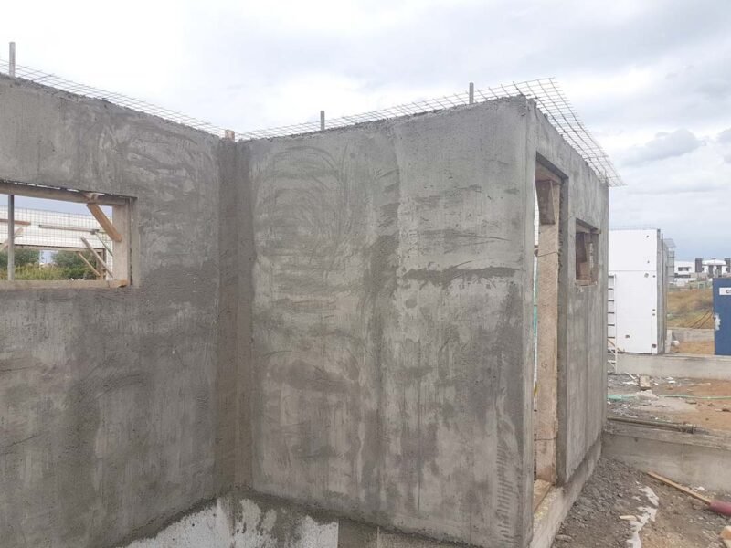 3 Adosados en Rota, Cádiz, sistema constructivo Baupanel System