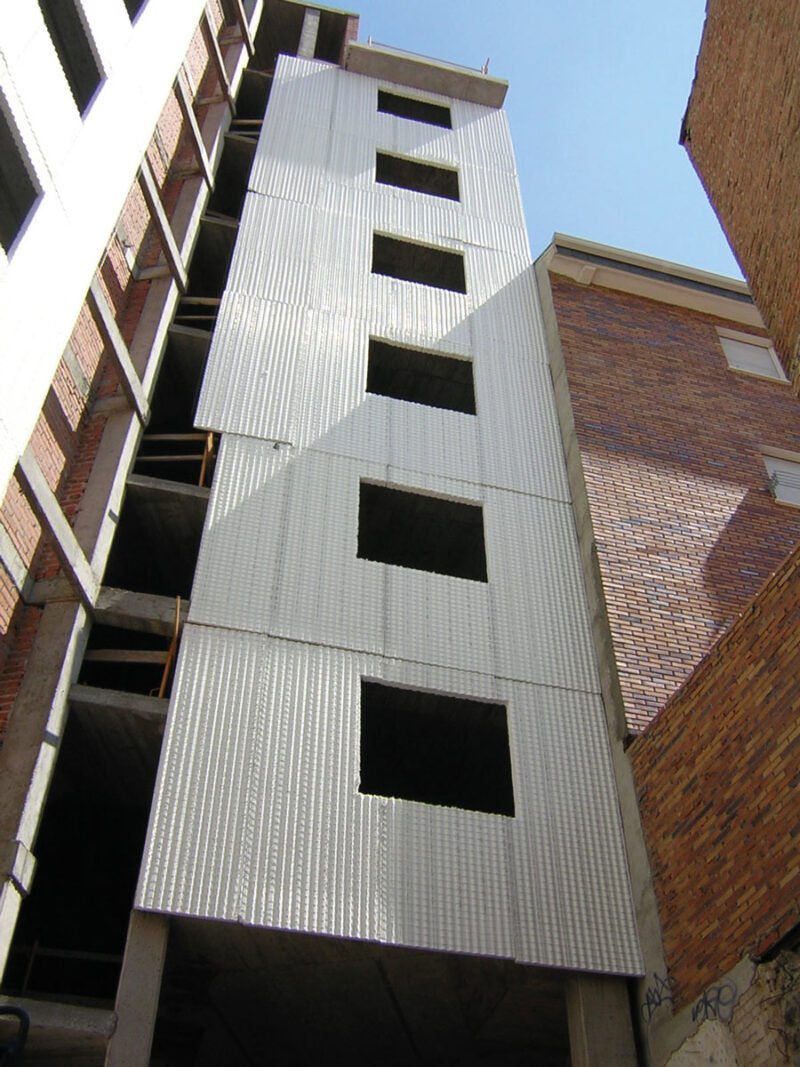 Cerramiento de Fachada en edificio, Madrid, Baupanel