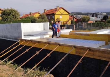 Vivienda en construcción en Gallizano, Cantabria con sistema de construcción Baupanel® System