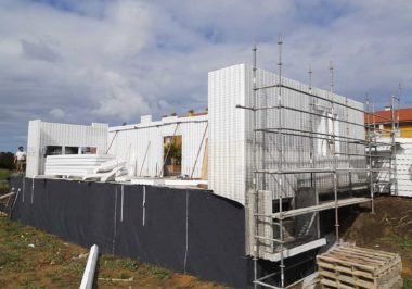 Vivienda en construcción en Gallizano, Cantabria con sistema de construcción Baupanel® System