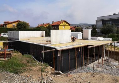 Vivienda en construcción en Gallizano, Cantabria con sistema de construcción Baupanel® System